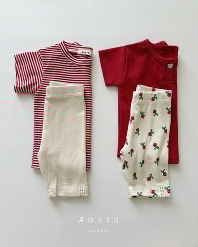 AOSTA44｜(6m-5y) 4款夏季羅紋緊身褲20