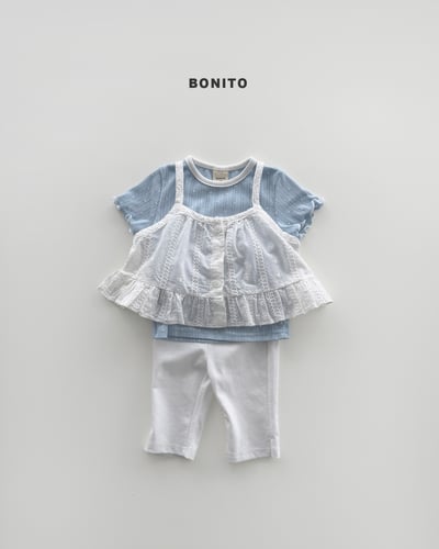 Bonito11｜(75cm-125cm) 2色簡約素色七分褲10