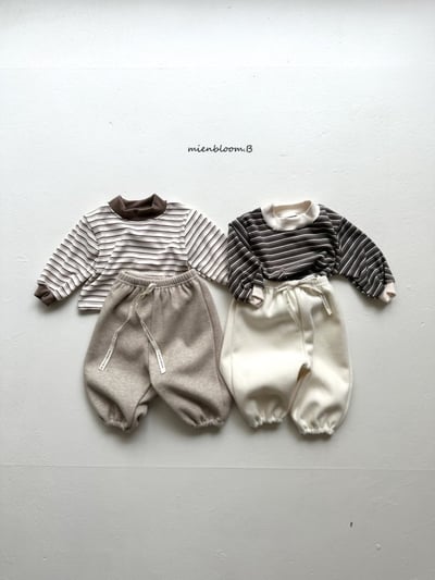 Bloom.b33｜(0m-24m) 絨面抽繩縮口褲9