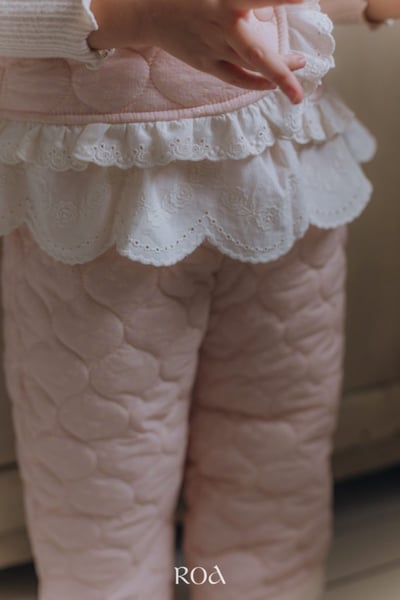 ROA09｜(80cm-120cm) 2色菱格蕾絲邊鋪棉背心11