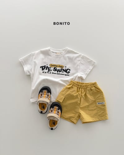 Bonito01｜(75cm-125cm) 3色小標工装短褲7