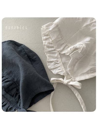 NUNU BIEL18｜(Free) 木耳邊綁帶帽2