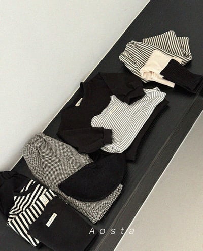 AOSTA20｜(6m-5y) 柔軟條紋上衣6