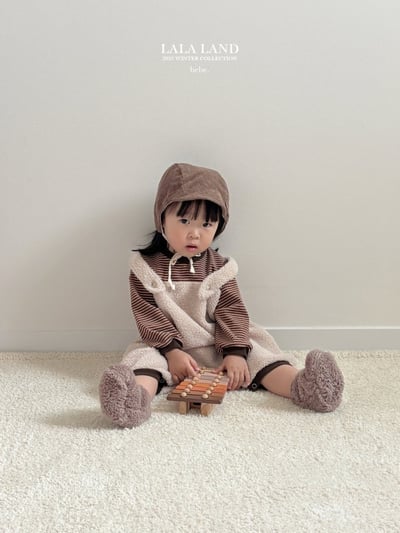 lala land12｜(60cm-83cm) 2色刷毛吊帶褲7