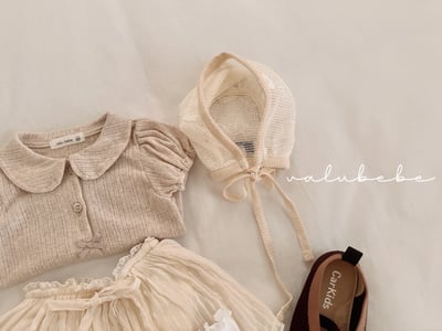 Valubebe 63｜(65-90cm) 翻領泡泡袖上衣11