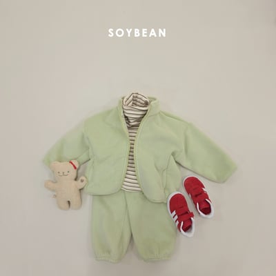 Soybean39｜(75cm-118cm) 刷毛拉鍊外套套裝16