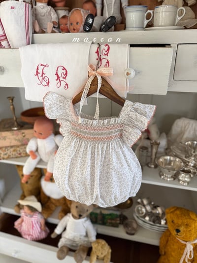 Marron10｜(3m-18m 1y-6y) 日落編織花包屁衣/洋裝10