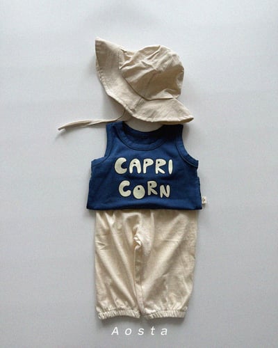 AOSTA57｜(6m-5y) 3款英文字母無袖背心8