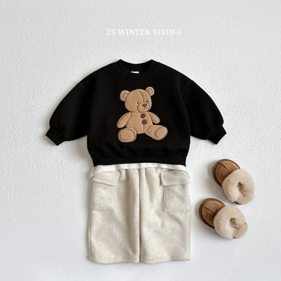 vivid43｜(78cm-125cm) 泰迪熊印花休閒上衣8