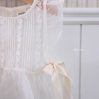 M-KIDS50｜(65-115cm) 蕾絲薄紗背心4