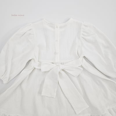 bebe nine01 (65-115) 2色簡約綁帶洋裝14