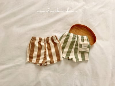 Valubebe 54｜(65-90cm) 條狀毛圈褲1