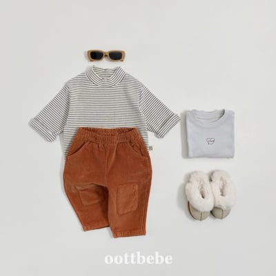 Oottbebe70｜(1y-7y)   燈芯絨補丁造型褲9