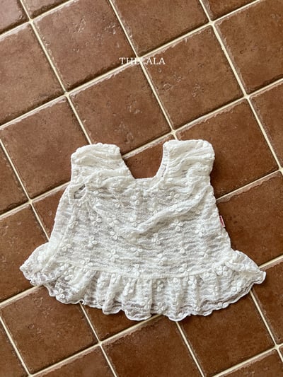 thelala29｜ (70-115) 幸運草蕾絲無袖上衣10