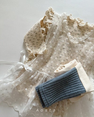 AOSTA12｜(6m-5y) 小花蕾絲背心9