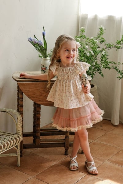 FLO17｜(75-140) 碎花娃娃裝上衣14