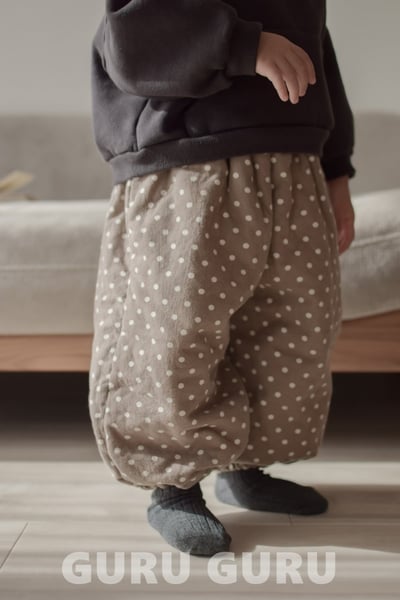 GURU GURU21｜(6m-24m) 3色波點縮口褲5