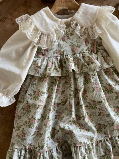 Anne Shirley12｜(1y-5y) 1色春日碎花綁帶洋裝12