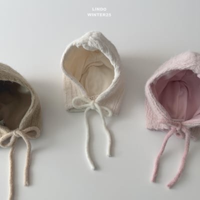 Lindo81｜(80cm-125cm) 絨毛綁白帽2