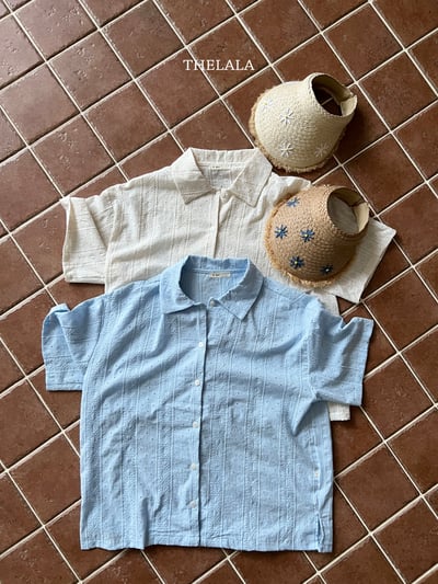 thelala37｜ (70-115-mom) 壓花親子襯衫14