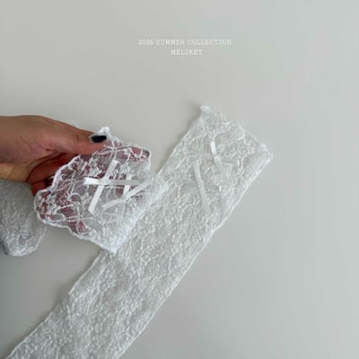 Melikey05｜(75-125cm) 蕾絲無根長襪2