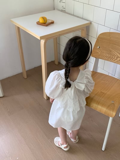 JE26｜(66-120cm) 泡泡袖綁帶包屁衣/洋裝10