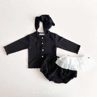 my_bebe32｜(80-120cm) 褶皺捲邊開襟外套17