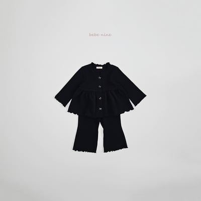 bebe nine10  (65-115) 2色蝴蝶結鈕扣套裝14