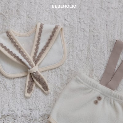 Bebe holic43｜(3m-18m) 滾邊領結+吊帶包屁褲9