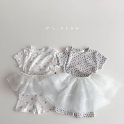 my_bebe23｜(80-120cm) 碎花家居服組7