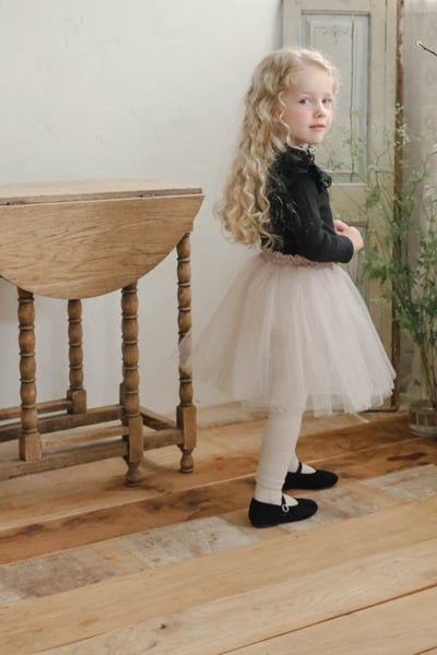 FLO19｜(75-135cm) 3色夢幻薄紗內搭褲裙24