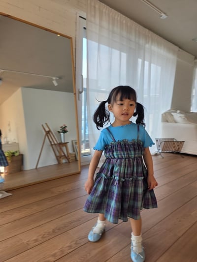 Color18｜(75-115cm) 素面捲邊上衣5