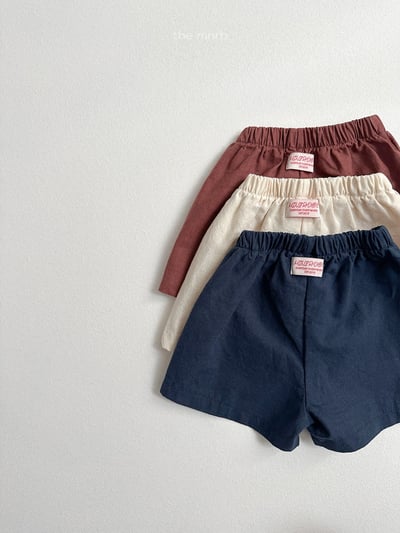 MiniRobe47｜(70-110) 素面簡約短褲9