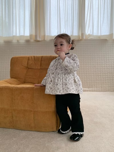 JE604｜(66cm-100cm) 紫碎花鋪棉包屁衣/傘狀外套11