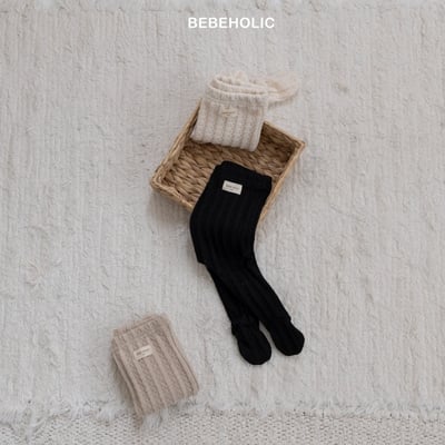 Bebe holic37｜(3m-18m) 針織坑條褲襪7
