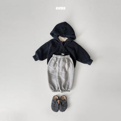 onu 50｜(70cm-115cm) 設計刷毛連帽上衣5