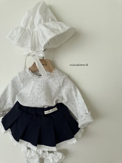 Bloom.b22｜(0m-18m) 蕾絲綁帶帽8