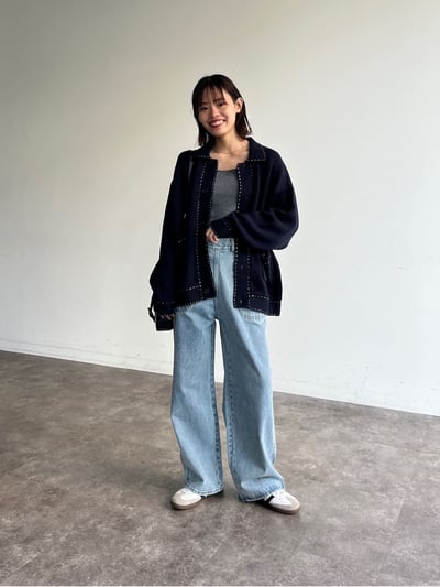 CPCM (男女) 復古縫製衣領開襟外套11