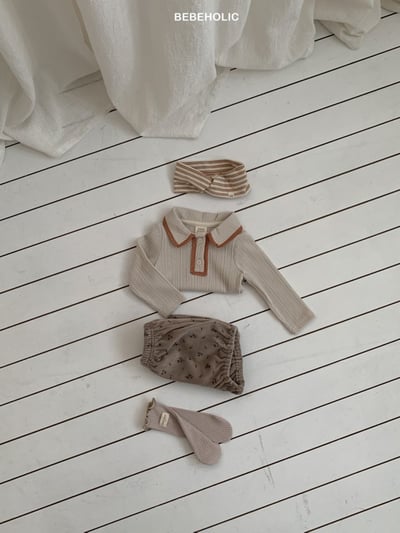 Bebe holic35｜(3m-18m) 蕾絲滾邊有領上衣21