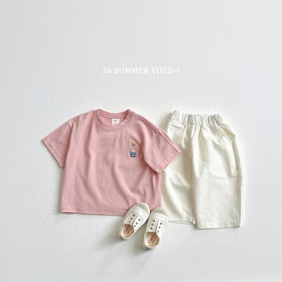vivid60｜(78cm-125cm) 4款簡約小熊刺繡素色上衣16