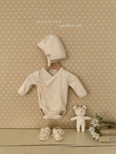 MONBEBE27｜(3m-24m) 排扣帽子15
