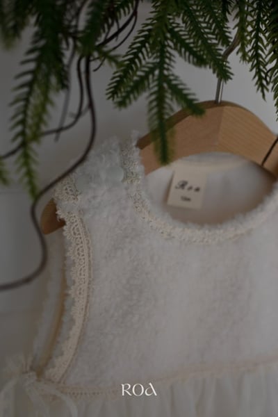 ROA42｜(6m-18m) 2色刷毛蕾絲背心7