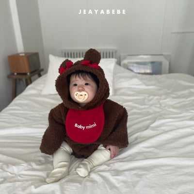 JEAYA06｜(3m-12m) 2色羊羔毛蝴蝶可愛包屁衣14