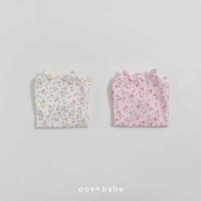 Oottbebe15｜(1y-7y )  木耳邊小碎花上衣2