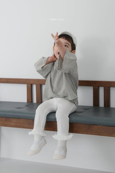 bebe nine09  (65-115) 2色荷葉緊身褲10