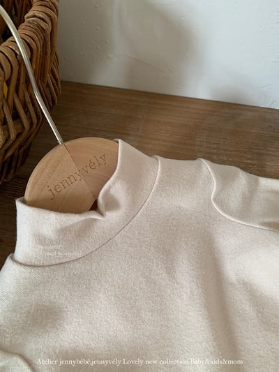 JE 591｜(73-110cm)  素色中領上衣7