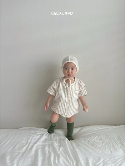 lala land27｜(3m-18m) 2色條紋襯衫4