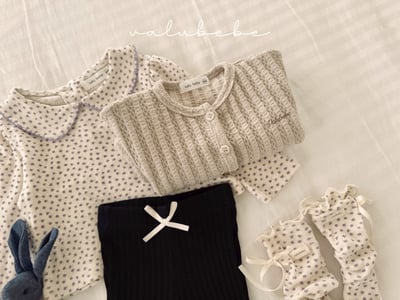 Valubebe46｜(65-90) 翻領碎花上衣2