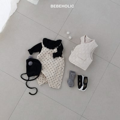 Bebe holic20｜(3m-18m) 波點兔子吊帶連身褲11