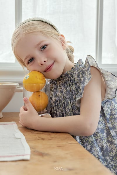 ROA09｜(6m-18m) 2色浪漫荷葉袖上衣15